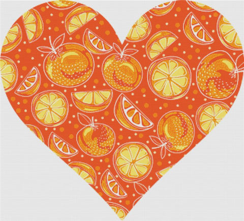 Clementine Heart - X Squared Cross Stitch