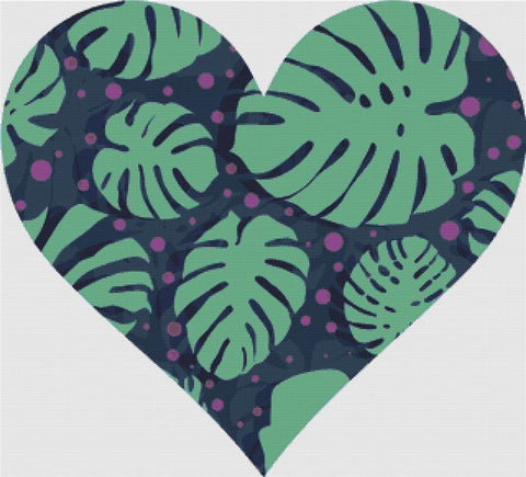 Jungle Heart - X Squared Cross Stitch