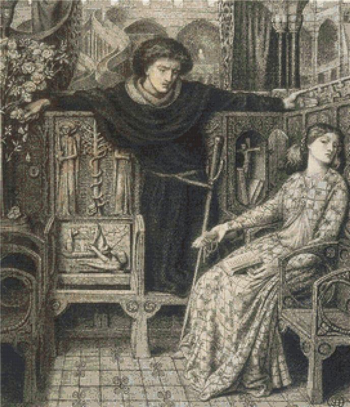 Hamlet And Ophelia - X Squared Cross Stitch