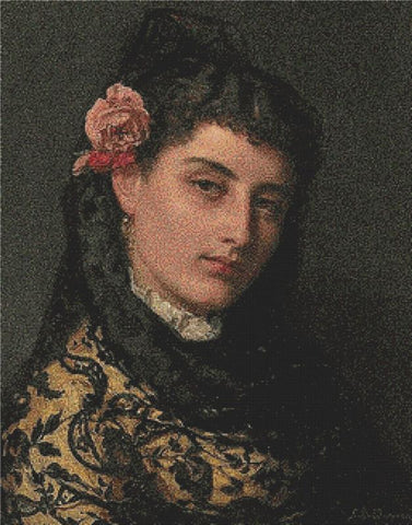 Andalusian Lady - X Squared Cross Stitch