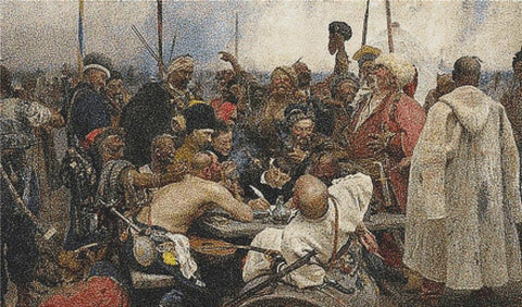 The Reply Of The Zaporozhian Cossacks To Sultan Mehmed IV - X Squared Cross Stitch