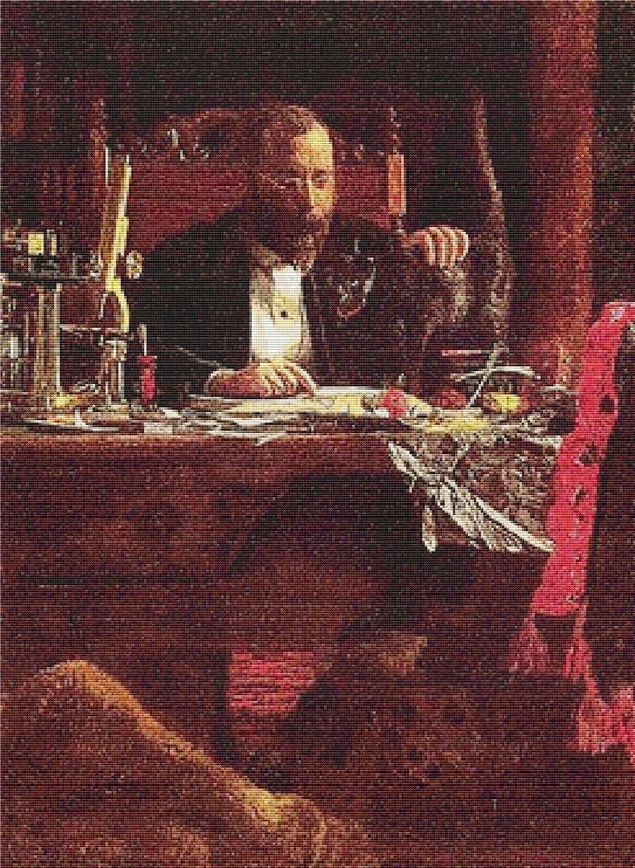 Portrait Of Professor Benjamin H. Rand - X Squared Cross Stitch