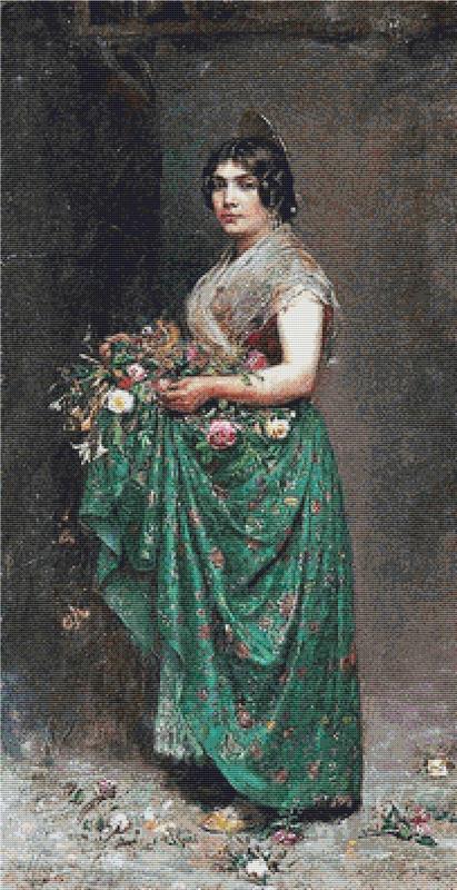 Portrait Of Valenciana - X Squared Cross Stitch