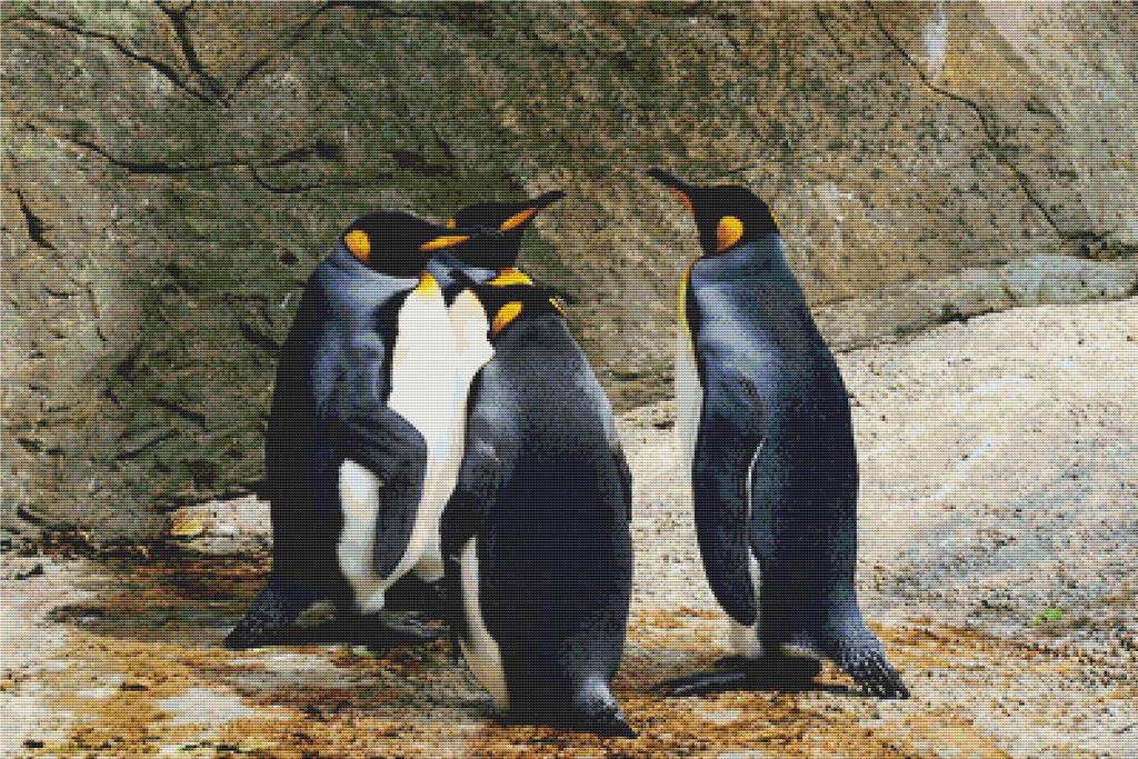Group Of Penguins - X Squared Cross Stitch