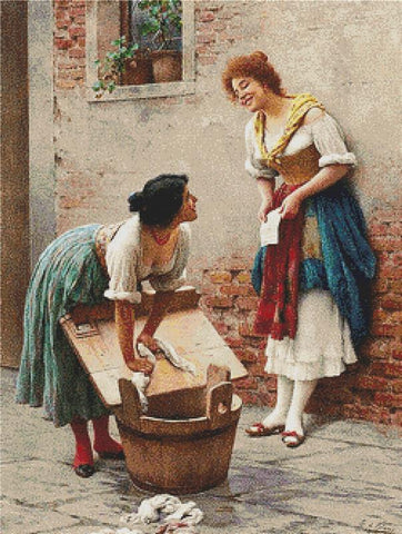 Sharing The News - X Squared Cross Stitch