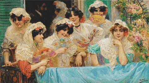 The Balcony - X Squared Cross Stitch