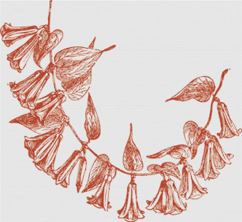 Vintage Exotic Flowers - X Squared Cross Stitch