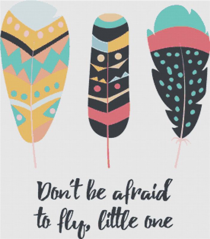 Don't Be Afraid To Fly - X Squared Cross Stitch
