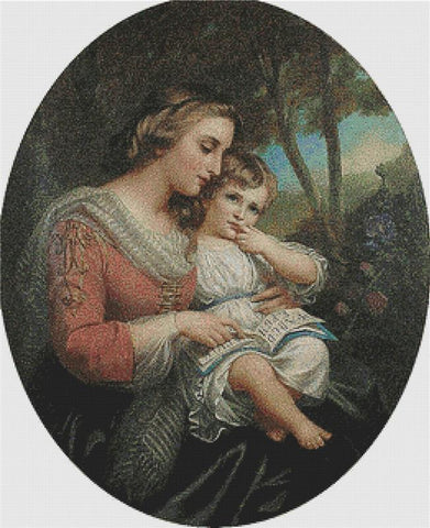 Mother And Child - X Squared Cross Stitch
