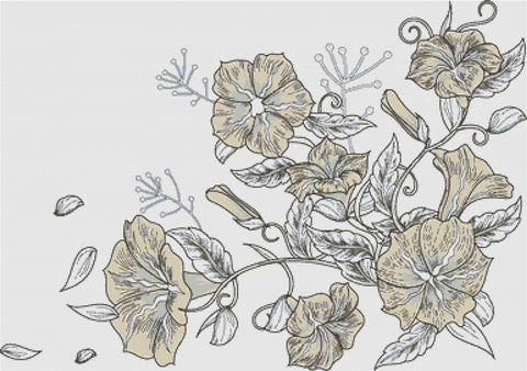 Petunias - X Squared Cross Stitch