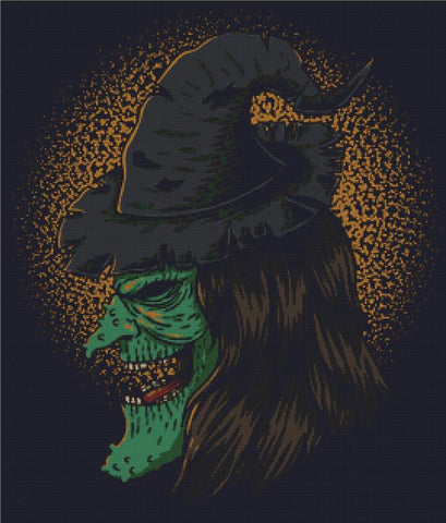 Green Witch - X Squared Cross Stitch
