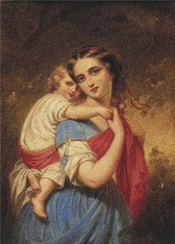 Mother And Son - X Squared Cross Stitch