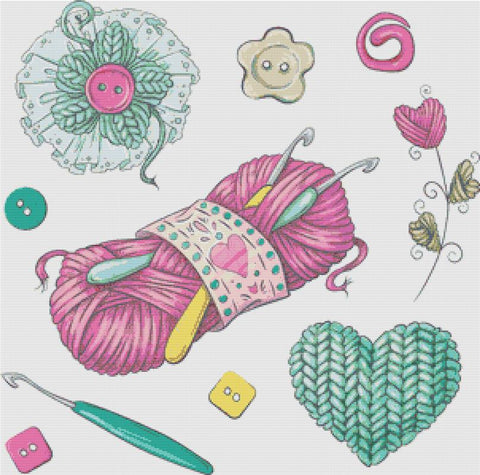 Crochet Elements - X Squared Cross Stitch