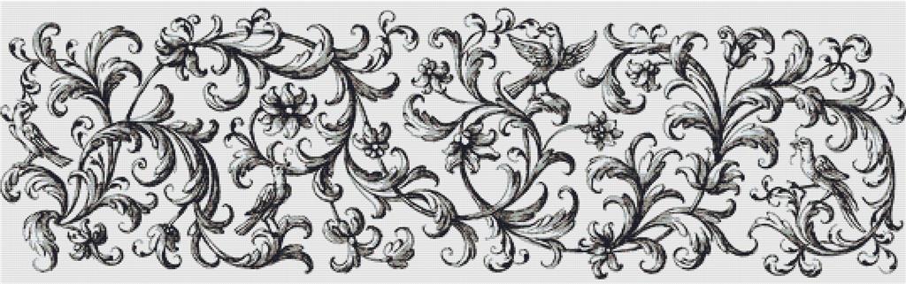 Ornamental Divider - X Squared Cross Stitch