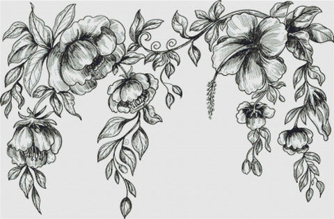 Decorative Spring Flowers - X Squared Cross Stitch