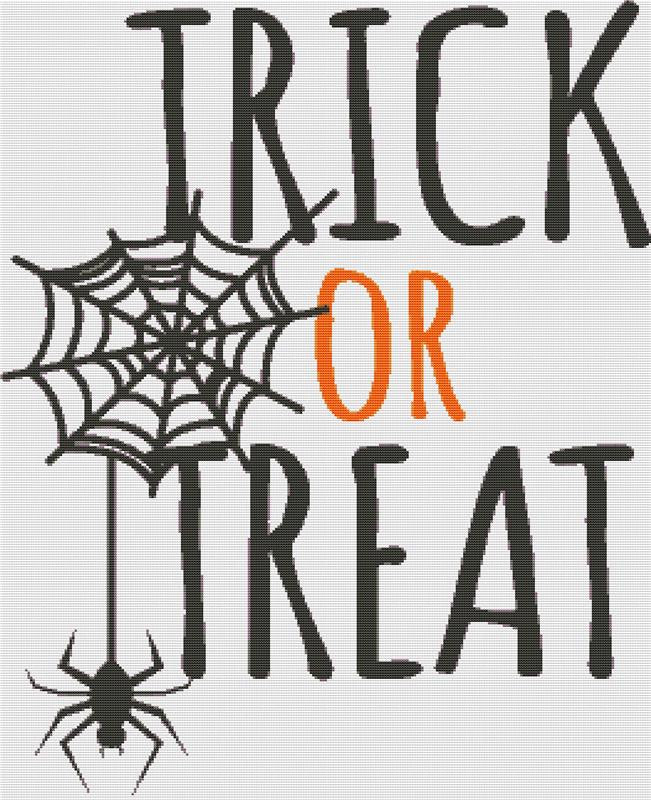 Trick Or Treat - X Squared Cross Stitch