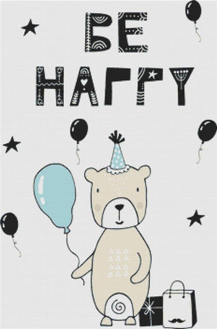 Be Happy - X Squared Cross Stitch