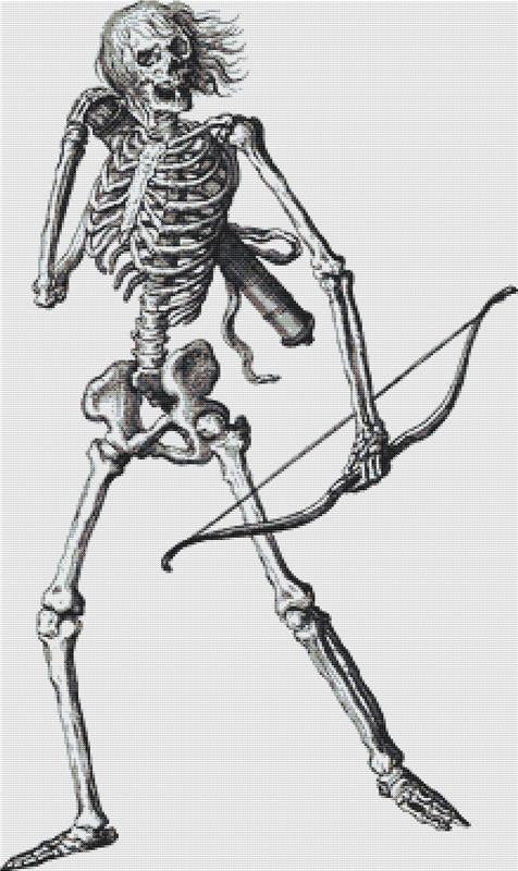 Spooky Skeleton - X Squared Cross Stitch