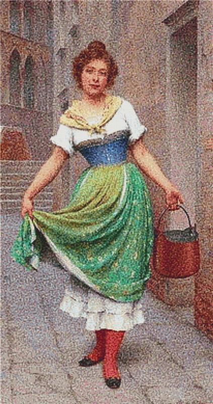 The Water Carrier - X Squared Cross Stitch