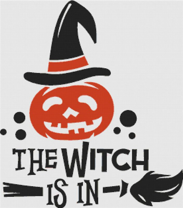 The Witch Is In - X Squared Cross Stitch