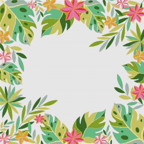 Tropical Frame - X Squared Cross Stitch