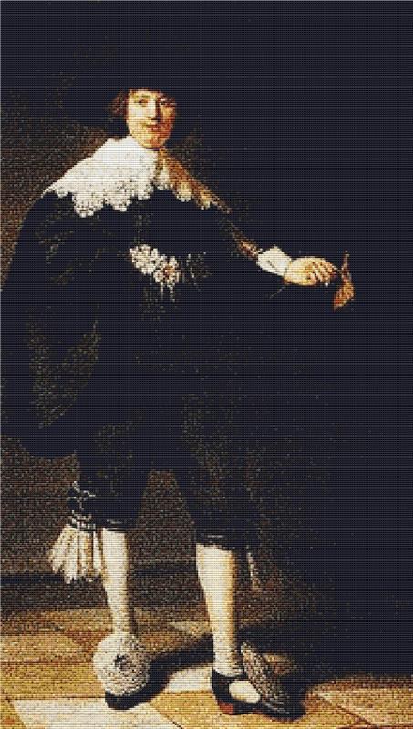 Portrait Of Maerten Soolmans - X Squared Cross Stitch