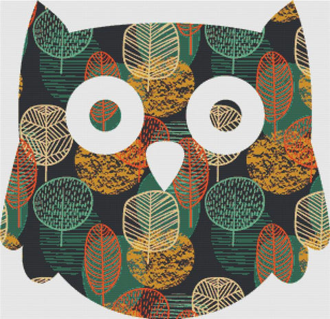 Autumn Tree Owl - X Squared Cross Stitch