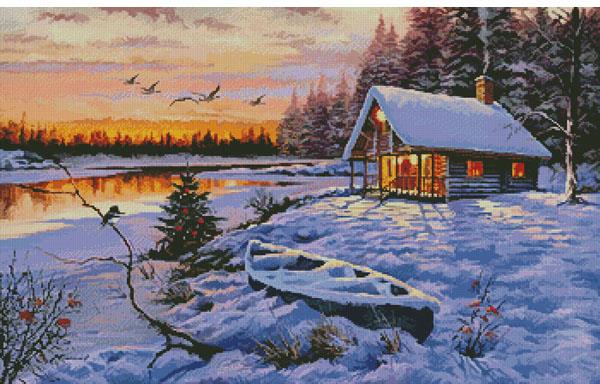 Log Cabin - Artecy Cross Stitch