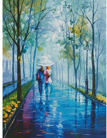 Foggy Stroll (Large) - Artecy Cross Stitch