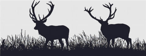 Deer Silhouette - X Squared Cross Stitch