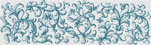 Ornamental Divider: Dark Turquoise - X Squared Cross Stitch