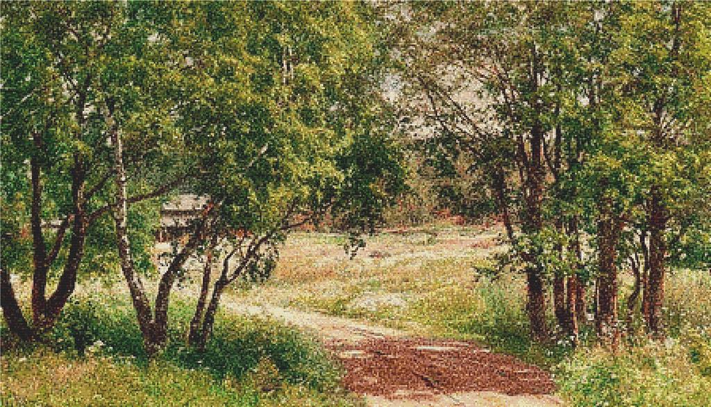 Birches In Summer - X Squared Cross Stitch