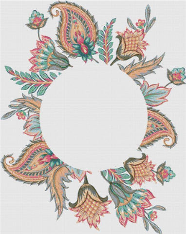 Beautiful Paisley Frame - X Squared Cross Stitch
