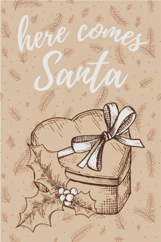 Here Comes Santa - X Squared Cross Stitch