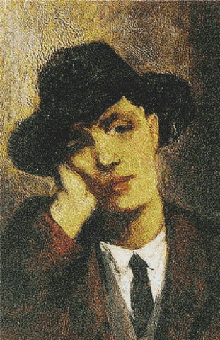 Portrait Of Amadeo Modigliani - X Squared Cross Stitch