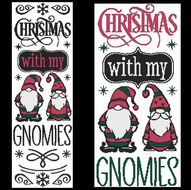 Christmas With My Gnomies - Cross Stitch Wonders