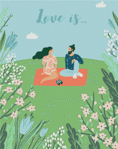 Love Is - X Squared Cross Stitch
