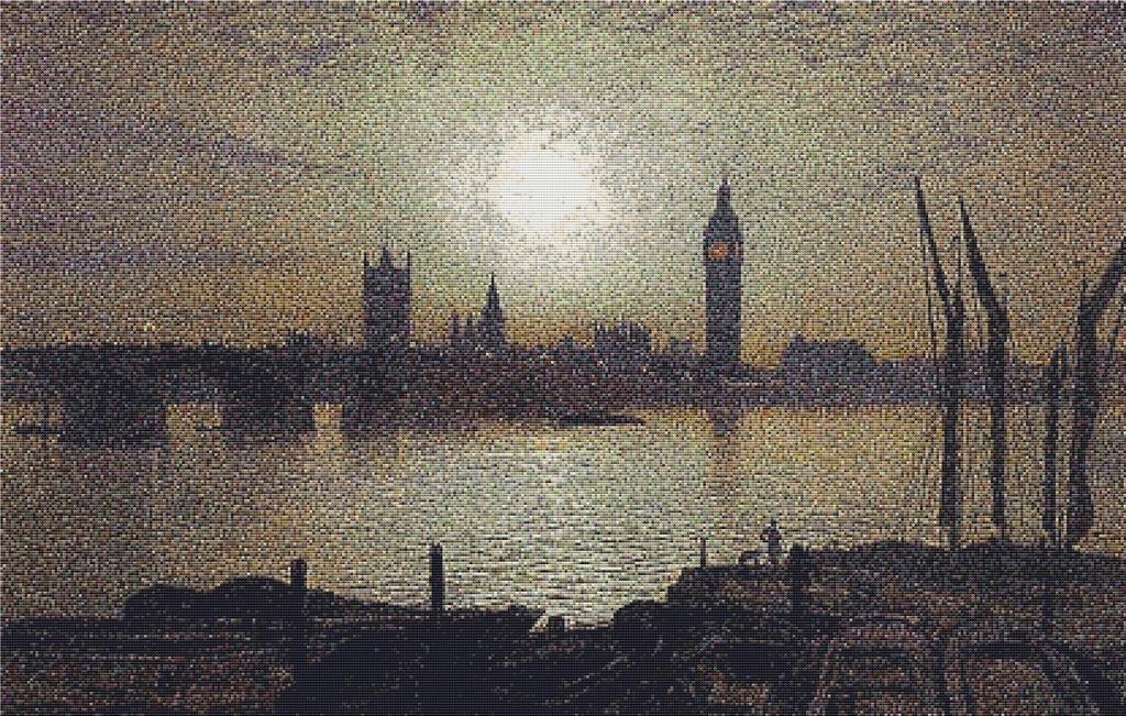 Westminster Bridge By Moonlight - X Squared Cross Stitch