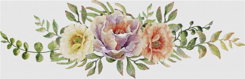 Arrangement Of Succulents V - X Squared Cross Stitch