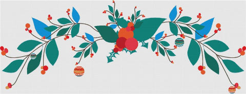 Christmas Garland - X Squared Cross Stitch