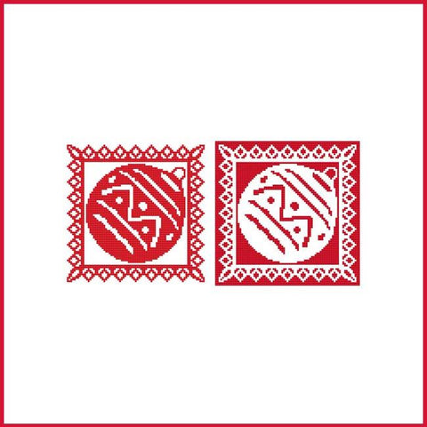 Christmas Stencil Ornament: Ornament One - Cross Stitch Wonders