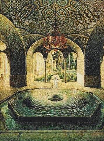 The Spring Hall Of Golestan Palace - X Squared Cross Stitch