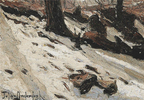 Snow Near The Cave - X Squared Cross Stitch