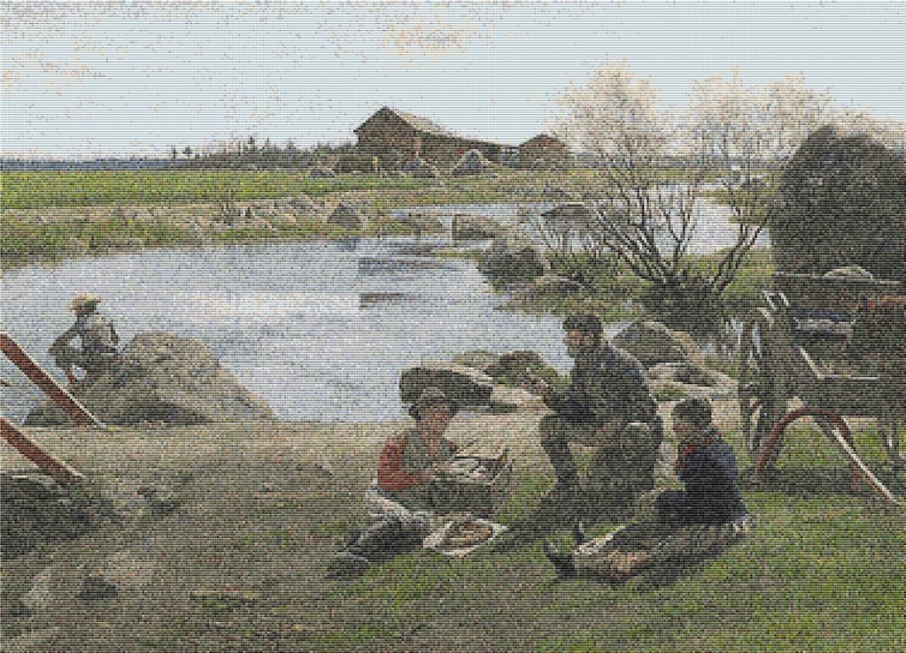 A Rest On The Way To The Fair - X Squared Cross Stitch