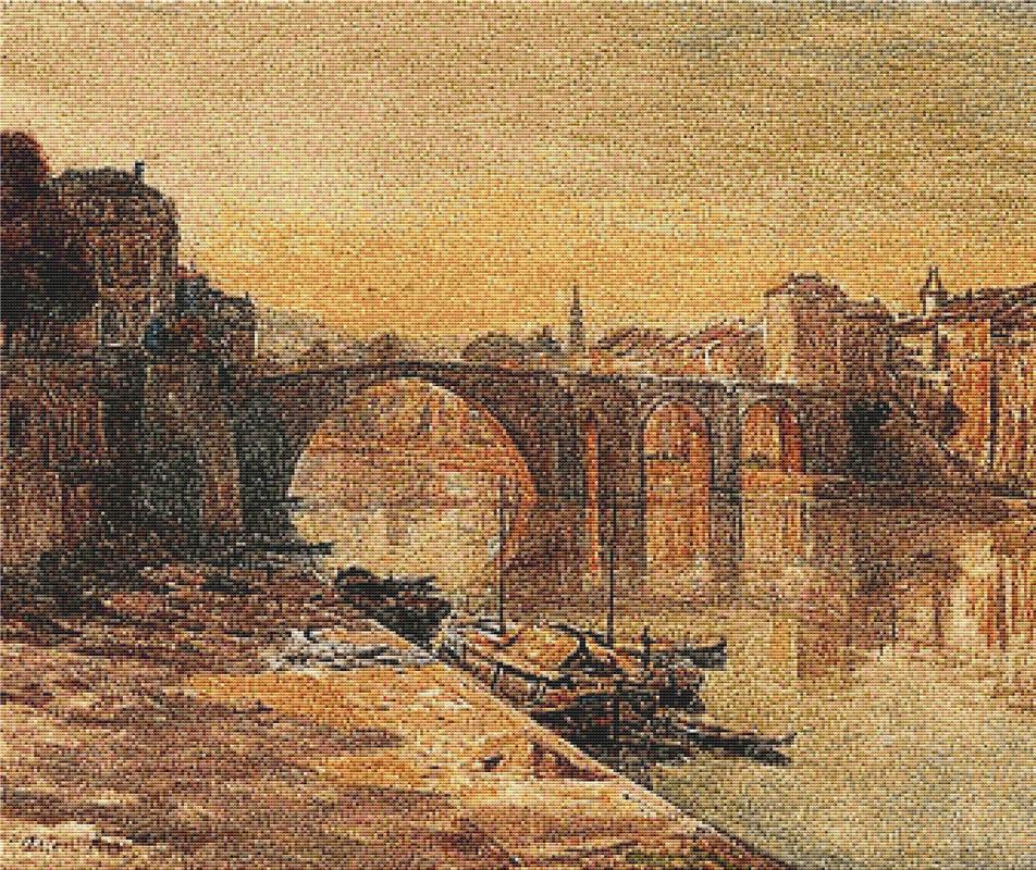 Venetian Canal Scene - X Squared Cross Stitch