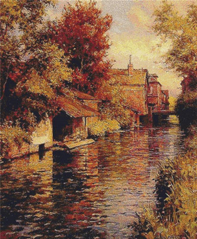 Sunny Afternoon On The Canal - X Squared Cross Stitch