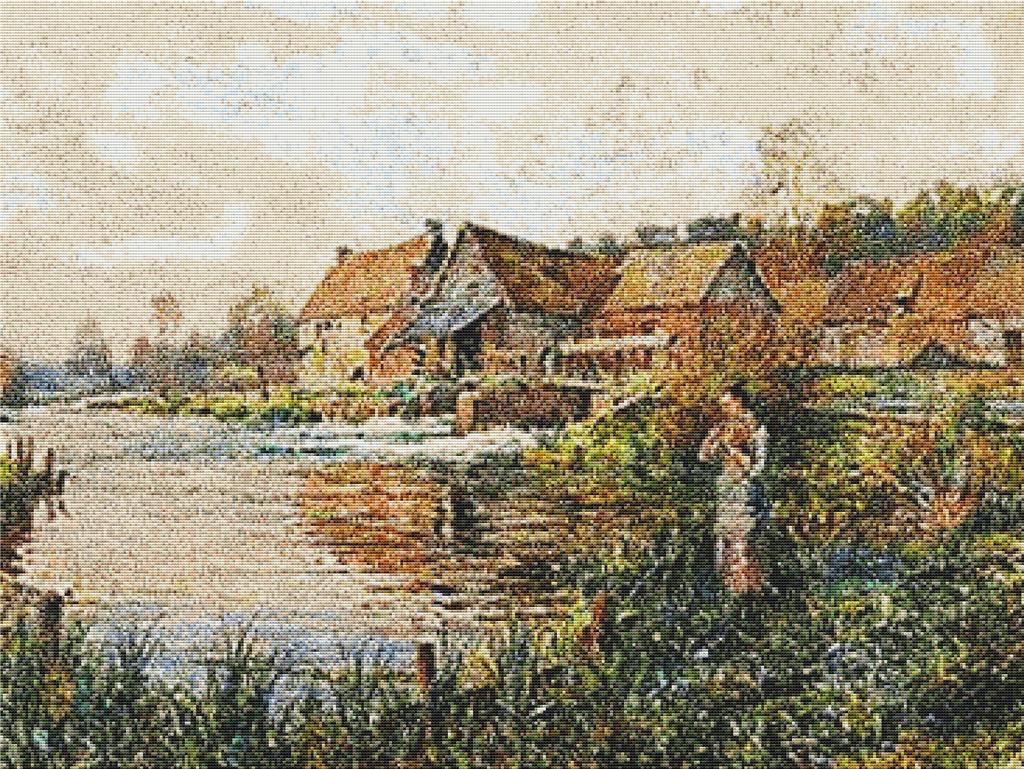 Normandy Landscape - X Squared Cross Stitch
