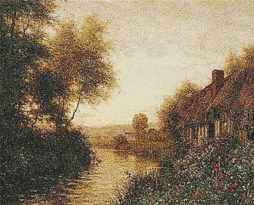 Garden At Sunset - X Squared Cross Stitch