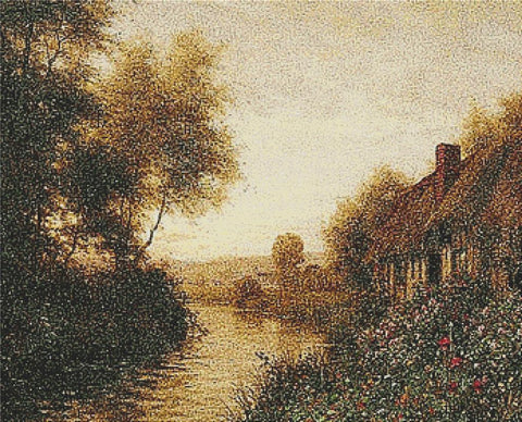 Garden At Sunset - X Squared Cross Stitch