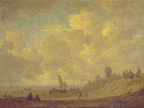 The Shore At Egmond-Aan-Zee - X Squared Cross Stitch